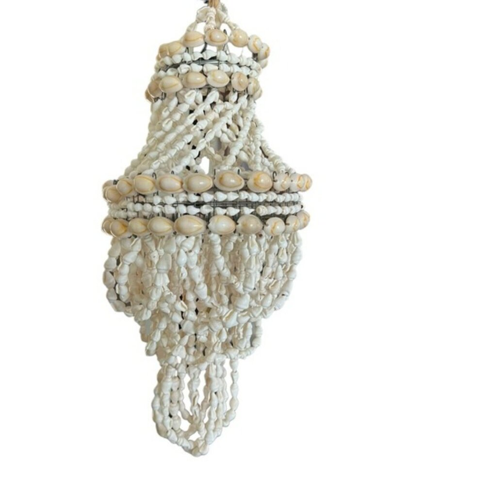 Seashell Hanging Decoration Mini Chandelier Wind Chime coastal decor boho